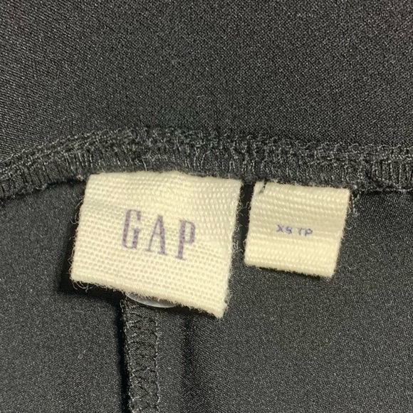 NWOT GAP Black with Blue Suede Combination Skinny High Waisted Pants Size XS - Picture 6 of 12